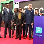 Dr. William Ruto Launching Fingo; a new Kenyan Startup that managed to raise over $3.5 million in venture capital on 4th May 2023. In the picture from left is Kenyan President Dr William Ruto, Ecobank Group CEO Mr. Jeremy Awori, Co-Founder & CEO Fingo Africa Mr. Kiiru Muhoya, ICT Cabinet Secretary Eliud Owalo.