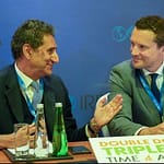 IRENA director-general Francesco La Camera (left) and Global Renewables Alliance CEO Bruce Douglas. Photo: LIDA NETWORK